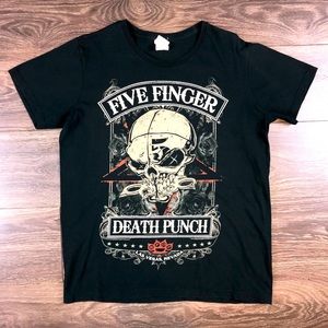Five Finger Death Punch Las Vegas Nevada Men’s Heavy Metal Rock Band Shirt Sz L